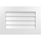 Ekena Millwork Vertical Surface Mount PVC Gable Vent: Non-Functional, w/ 3-1/2"W x 1"P Standard Frame, 26"W x 18"H GVPVE26X1801SN - alternate 1